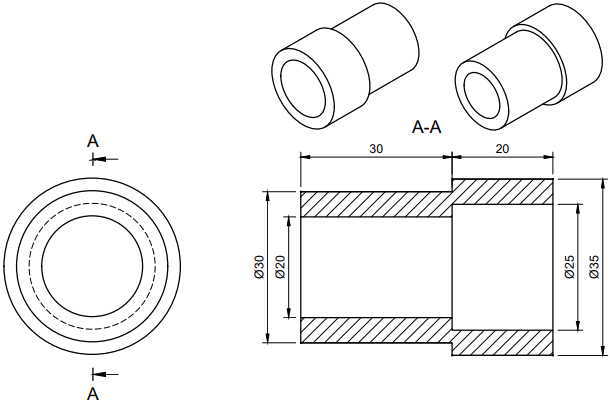 3dcad Fusion360回転を使って円筒と円柱のモデリング