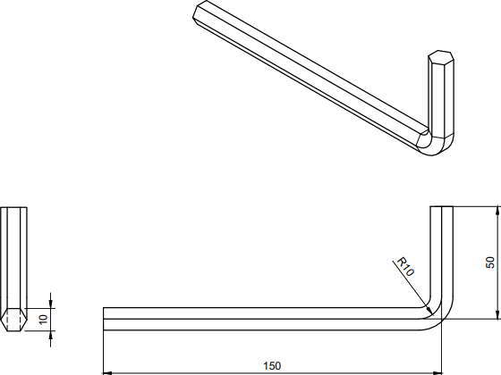 Fusion360 ポリゴンコマンドとスイープを使ったモデリング練習