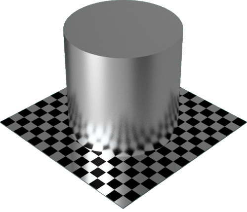 3DCADモデリングの外観をメタルのアルミニウム-ビーズブラスト円柱