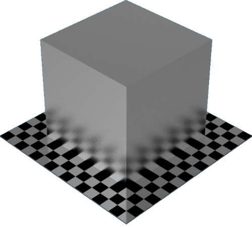 3DCADモデリングの外観をメタルのアルミニウム-ビーズブラスト直方体
