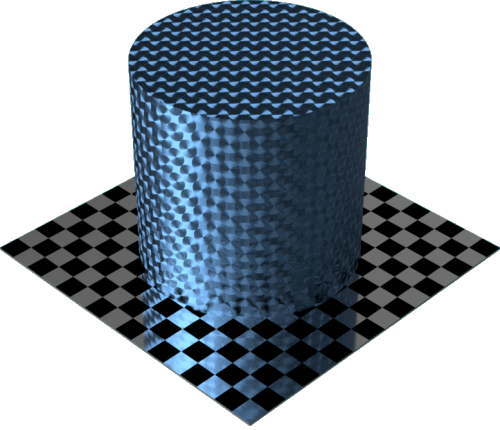 3DCADモデリングの外観をメタルのアルミニウム-ブラシ仕上げ放射状に色変更後