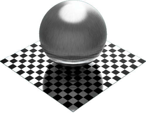 3DCADモデリングの外観をメタルのアルミニウム-ブラシ仕上げ直線状球