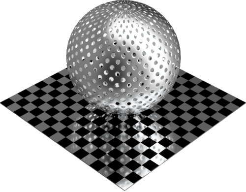 3DCADモデリングの外観をメタルのアルミニウム-メッシュ-穴小球