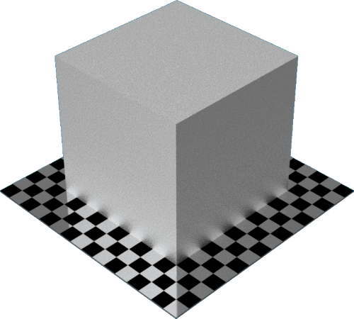 3DCADモデリングの外観をメタルのアルミニウム-鋳造直方体