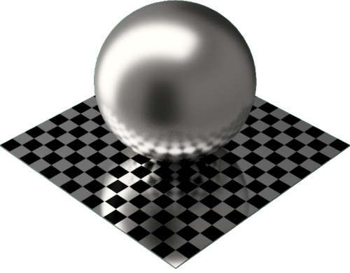 3DCADモデリングの外観をメタルのチタン球