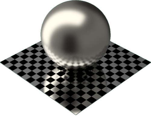3DCADモデリングの外観をメタルのニッケル球