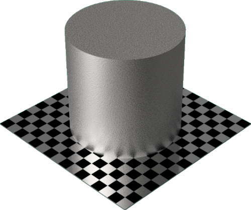 3DCADモデリングの外観をメタルの鉄-鋳鉄円柱