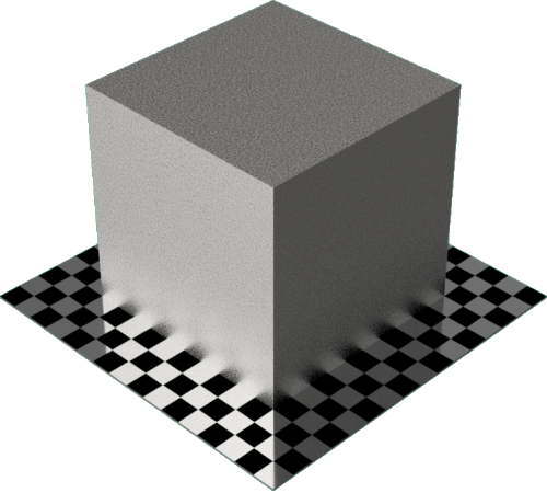 3DCADモデリングの外観をメタルの鉄-鋳鉄直方体