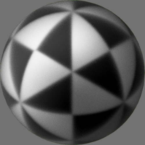 fudsion360 レンダリングのガラス-すり球