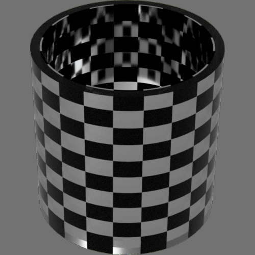 fudsion360 レンダリングのガラス-淡色円柱