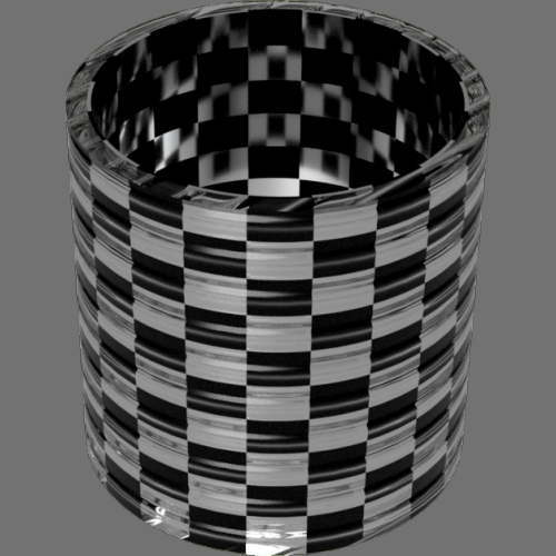 fudsion360 レンダリングのガラス-線円柱2