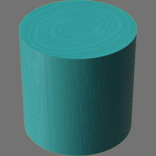 fudsion360レンダリングの3D Mahogany-Painted円柱