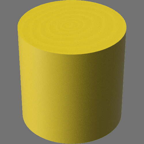 fudsion360レンダリングの3D Maple-Painted円柱