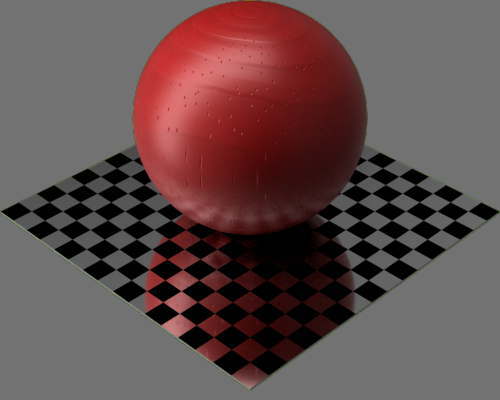 fudsion360レンダリングの3D Pine-Painted球