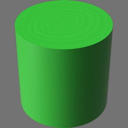 fudsion360レンダリングの3D Walnut-Painted円柱