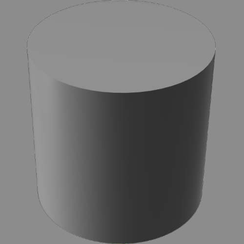 fudsion360レンダリングのベースマテリアル－不透明円柱