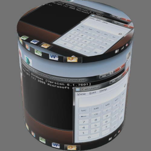 fudsion360レンダリングの表示-LCD円柱