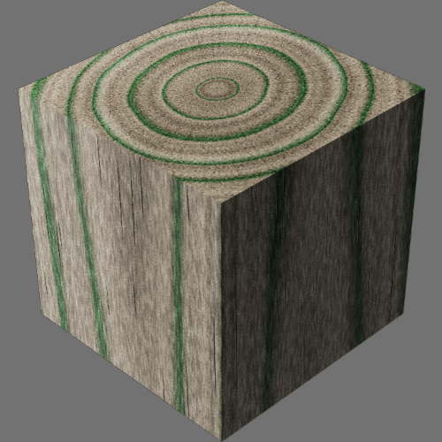 レンダリングの外観3D Pine適当に編集して適用