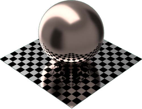 3DCADモデリングの外観をメタルの銅-つや出し球