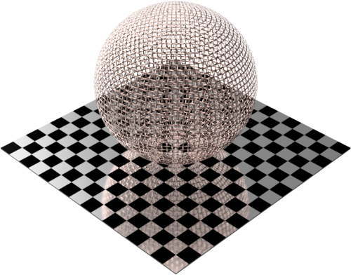 3DCADモデリングの外観をメタルの銅-メッシュワイヤ小球