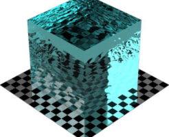 3DCADモデリングの外観を液体の水-スイミングプール色変更後