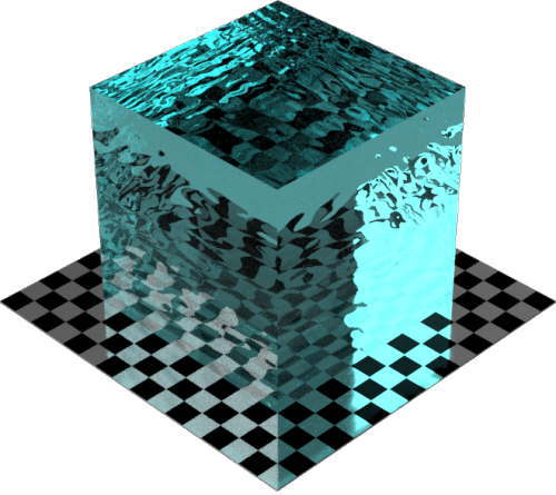 3DCADモデリングの外観を液体の水-スイミングプール色変更後