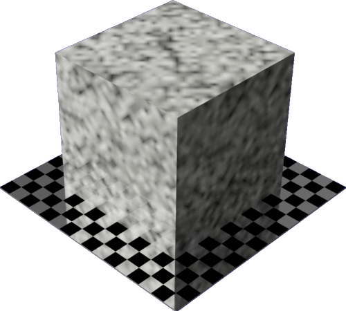 3DCADモデリングの外観を花こう岩の御影石-白黒デザイン変更後2